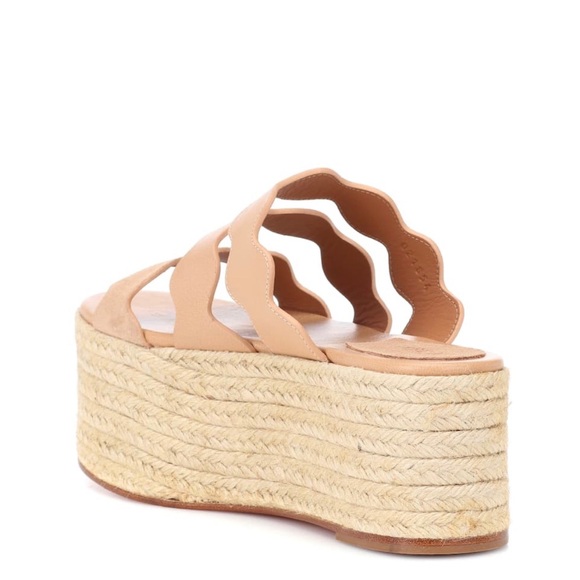 NEW Chloe Lauren Strappy Platform Espadrilles - Picture 3 of 8